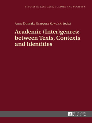 cover image of Academic (Inter)genres